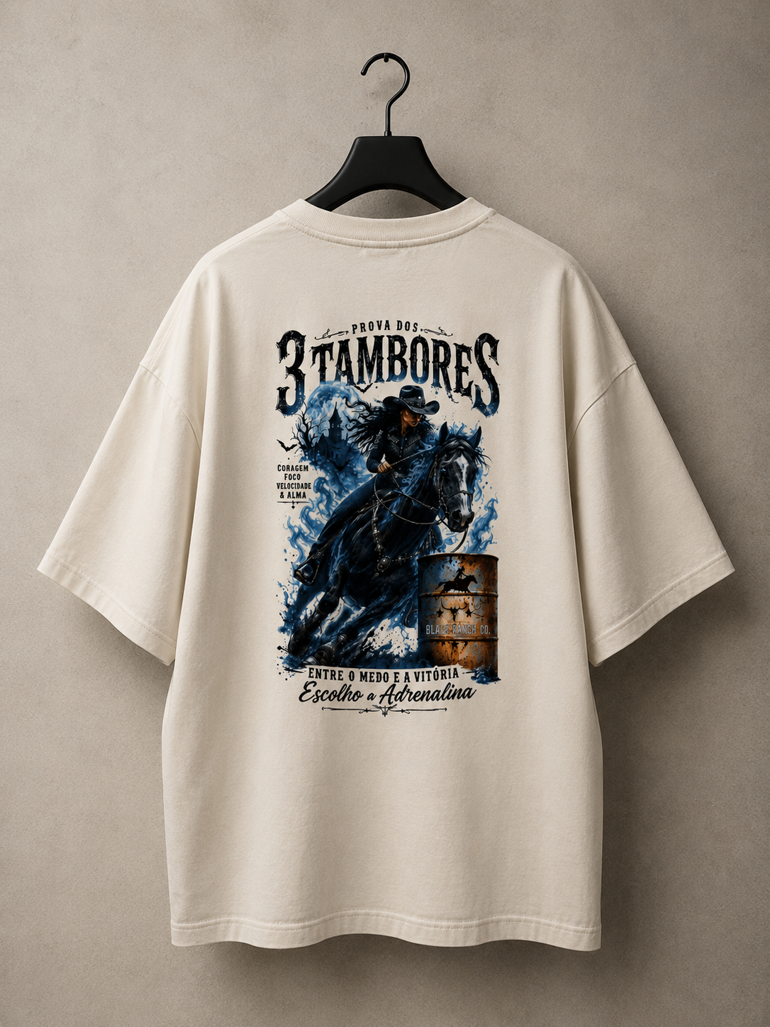 Camiseta Oversized – 3 Tambores