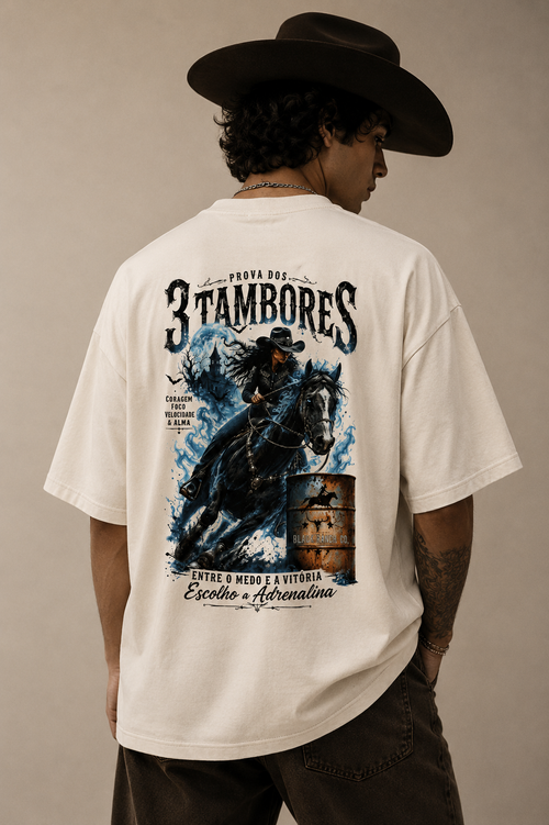 Camiseta Oversized – 3 Tambores