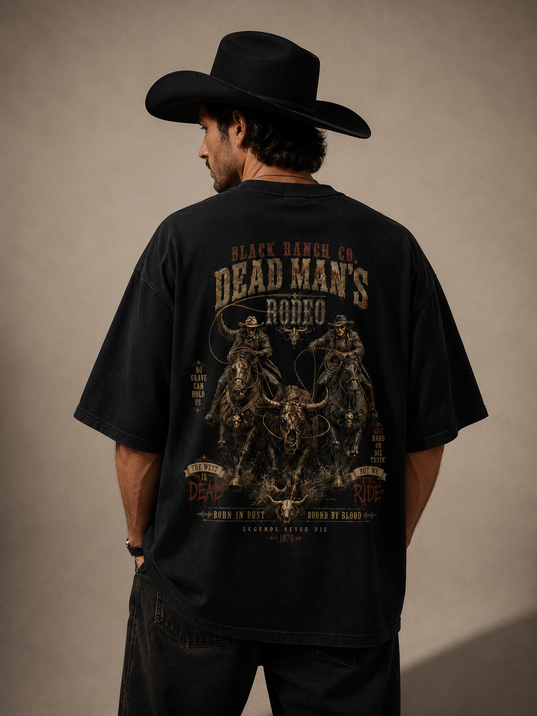 Camiseta Oversized – Ride Beyond Death