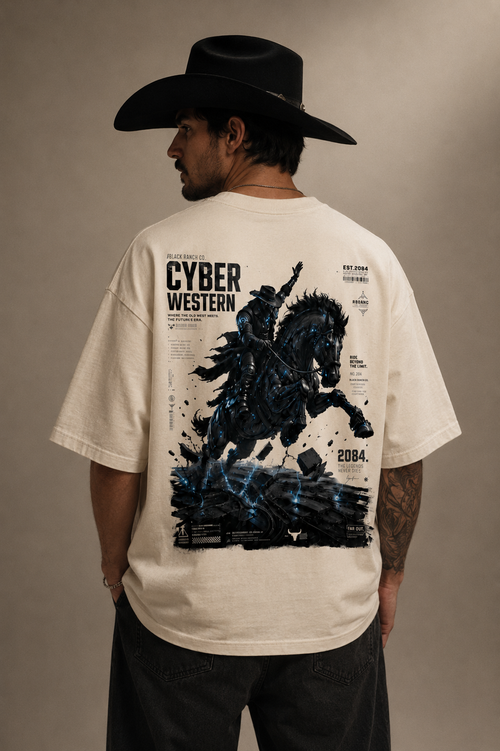 Camiseta Oversized – Cyber Western 2084