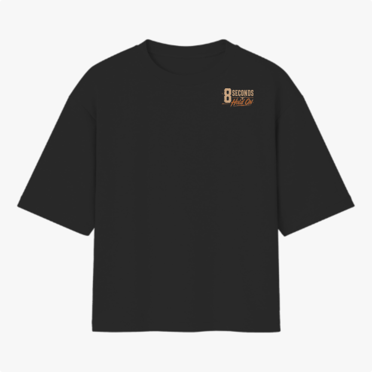 Camiseta Oversized - 8 seconds Bull Ride