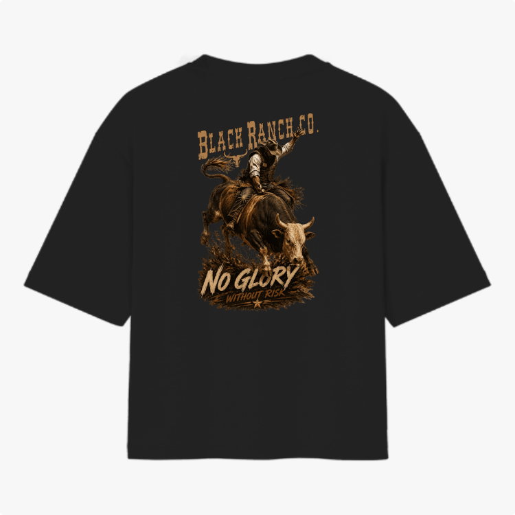 Camiseta Oversized - 8 seconds Bull Ride