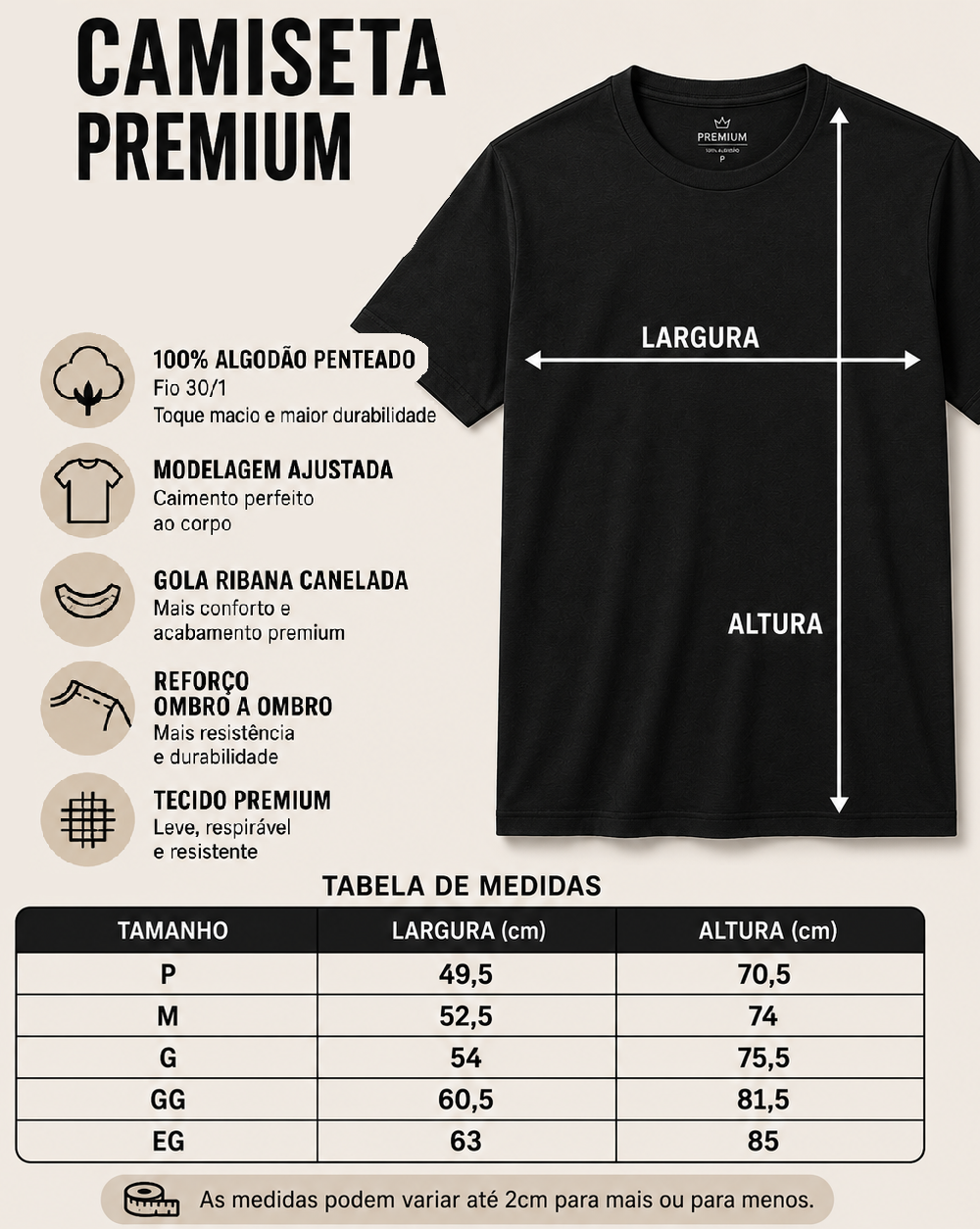 Camiseta Regular Premium - Back Bull